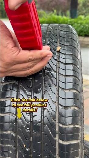 From Flat to Fixed Easy Tire Plug Demonstration#diycar #TireRepair #CarEssentials