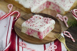 Candy Cane Sheet Cake