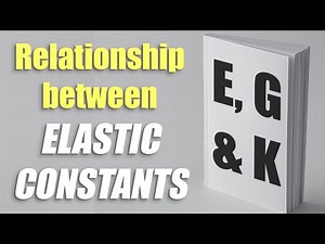 Elastic Constants and their Relationship | Lec-5