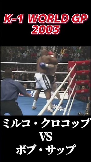 名勝負 ミルコ・クロコップ vs ボブ・サップ K-1 WORLD GP 2003 #k1
