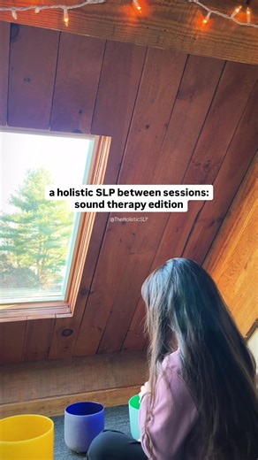 While resetting my own space, I felt I’d share a glimpse into one example of how I clear my energetic field and center between sessions as an intuitive empath and holistic speech therapist. P.S. Apologies for the more intense yellow singing bowl energy here; I was intuitively clearing my solar plexus chakra (/tʃʌkɾə/). Sound therapy using singing bowls is one method shown to improve mood and stress/tension (Goldsby et al., 2016). Mindfulness meditation is another one such method found to support