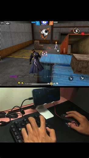 mouse+keyboard with using mobile setup gameplay #ff