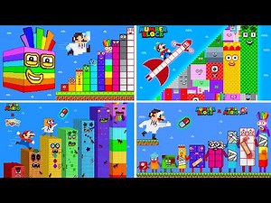 Mario and Zombie Numberblocks Mix Level up maze (ALL EPISODES Season 28) | Game Animation