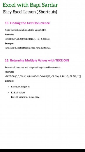 Shortcut key tricks | #bapisardar #exceltricks #msexcel #excelhacks #fbpost #exceltips #exceltutorial #ShortcutKeys | learn Excel with Bapi Sardar | Facebook