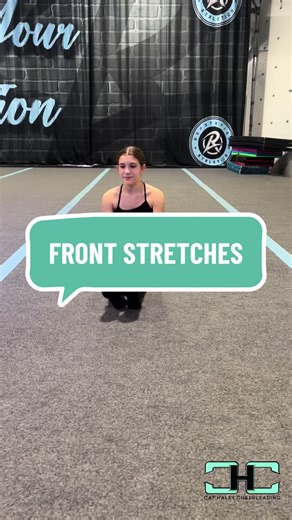 BODY 👏🏻 CONTROL 👏🏻 We love this stretch that influences proper alignment for front stretches! Squeeze that core and make sure that upset leg stays flat on the ground! Interested in hosting a clinic? Contact us at info@cathaleycheerleading.com! #CatHaleyCheerleading #TheCatHaleyMethod #Flexibility #AllStarCheer #Cheerleading