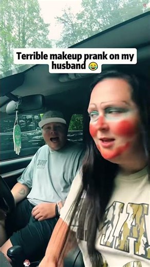 Ugly makeup prank 🤣🤣#prank #funny #funnyprank #couple #fyp