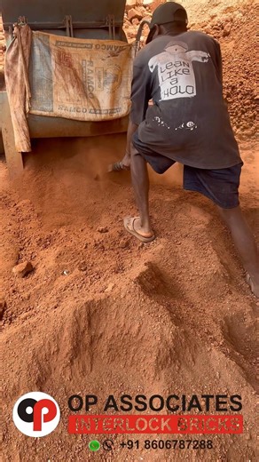 Laterite Soil filtering and crushing #soil #interlockingbrick #mudbrick #naturebeauty #ecofriendly