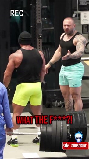 Bodybuilders weren't ready for this 🤯 #anatoly #prank #gym