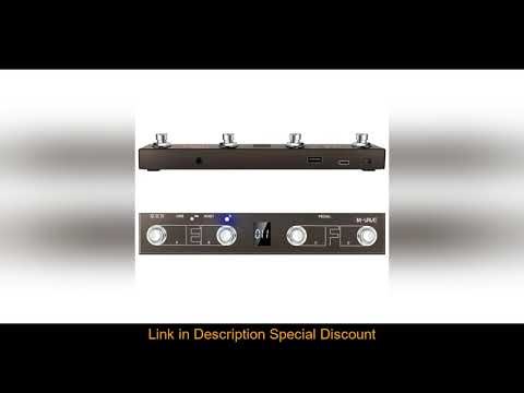 M-vave Chocolate Plus Wireless MIDI Controller Pro Keyboard 4 Buttons Foot Switch Supports MIDI Host