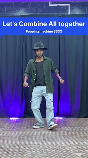 Popping machine dance tutorial video