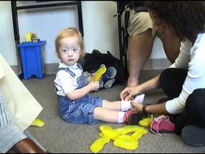 1-year-old girl with low tone pronation | JumpStart Leap Frog | Cascade Dafo