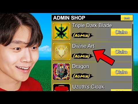 Starting Over Using ADMIN SHOP In Blox Fruits