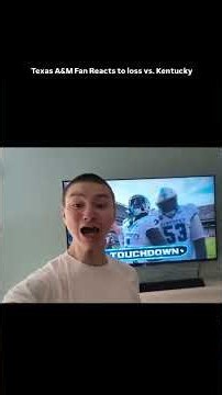 Texas A&M Fan Reacts to loss vs. Kentucky! Upset NCAA Football Week 3 #collegefootball #kentucky