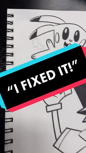 “I fixed it!” #pikachu #ashketchum #pokemon #fix #butchhartman #butchhartmandraws #fairlyoddparents #dannyphantom #bunsenisabeast #tuffpuppy #anime