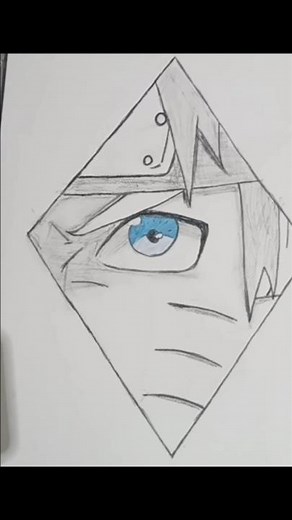 How to make naurto eyes step by step | Anime Drawing Tourial