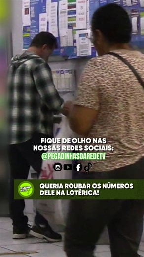 16K views · 139 reactions | QUERIA ROUBAR OS NÚMEROS DELE NA LOTÉRICA! #RedeTV #Pegadinhas #Trollagem #JoaoKleber #Comedia #Comédia #Memes #Meme #CamerasEscondidas #TenteNãoRir #Piadas #Pegadinha #PegadinhasRedeTV | Te Peguei | Facebook