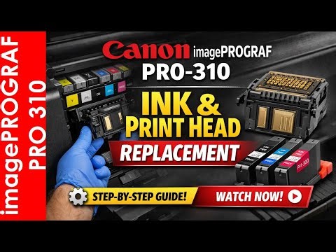 imagePROGRAF PRO-310 INKS & HEAD REPLACEMENT