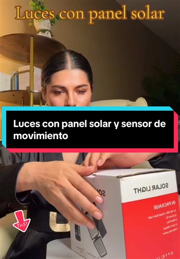 Luces solares exteriores con sensor de movimiento