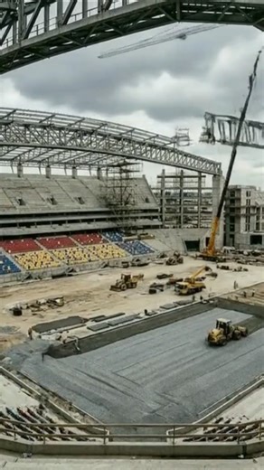 Luxury Football Stadium: Complete Construction & Renovation Timelapse