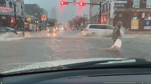 Flash flooding fills southwest Calgary roads