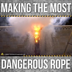 102K views · 274 reactions | In this video you'll see how to wind a thick 3 strand rope using pyrotechnic Cannon fuse, to make what just might be, the world's most dangerous rope. | The King of Random | Facebook