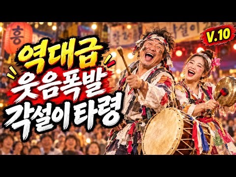 배꼽 잡고 웃다 흥이 터진다🔥 각설이타령 메들리 10곡 | 신나는 품바 타령 V.10