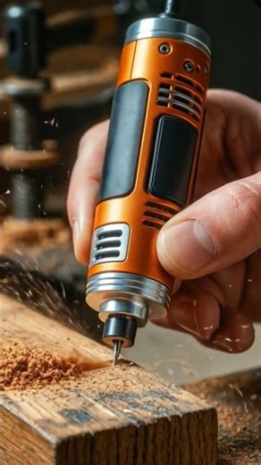 Tiny But Powerful! Mini Rotary Tool Engraving Wood | Satisfying Workshop ASMR