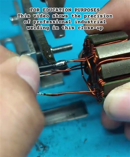 Motor Lead Welding #shorts #Engineering #Manufacturing #Electronics #MotorDesign #SpotWelding #tech