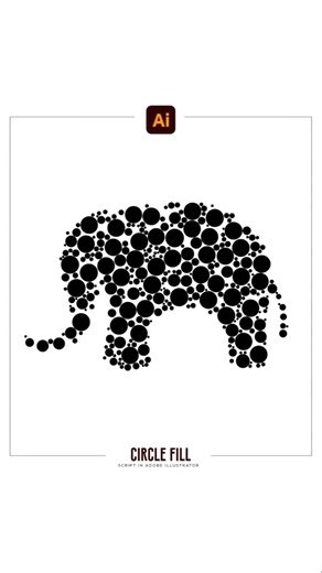 Beginner pro Illustrator Tips | Circle Fill script Illustrator #illustrator2026 #mgraphics