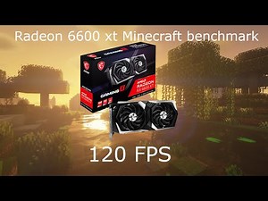 Amd radeon 6600 xt FPS benchmark in Minecraft 1.17.1 with shaders!