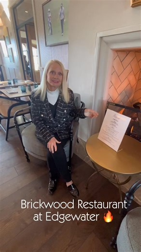 ✨The atmosphere alone is worth the trip! Come try our new fall menu and ask for Cody’s Fall Mimosa 🍎🥂🔥 So good and goes perfectly with Chef Ron’s Trout and Dill Aioli 😋 Brickwood Restaurant Bar & Terrace 2375 Catawba Ridge Blvd Lancaster,SC | Edgewater Golf and Lakeside Community