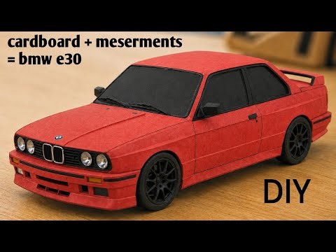 How to make bmw e30 with cardboard || DIY bmw e30
