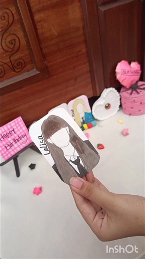 DIY lisa photo card [requested]#shorts #blackpink#photocard#lisa#money #diy#art#craft#handmade#how
