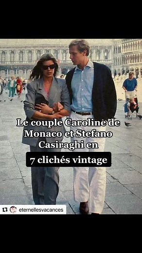 Couple Caroline de Monaco et Stefano Casiraghi en 7 clichés
