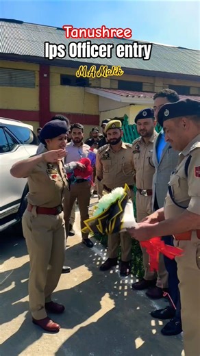 ips Officer tanushree ssp entry #jammuandkashmir #jammuandkashmir #lifeisbutadream #ips #police