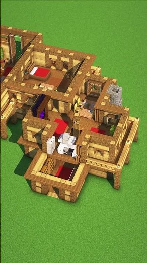 Minecraft Starter House Natural🏡 3D build guide on Heybuilds.com Link in Bio 🔗 Build by ‪@durtaf_‬