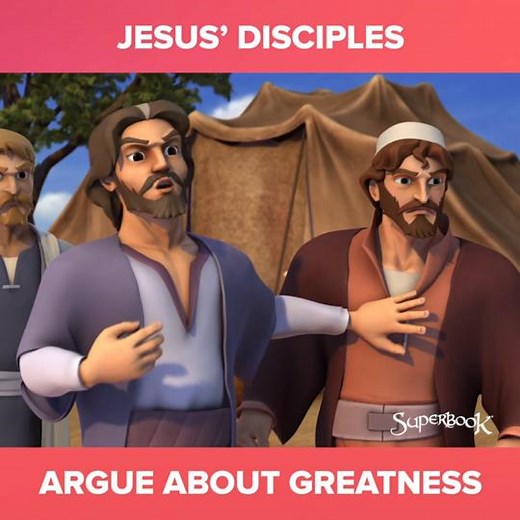 The disciples are arguing who among them is the greatest. Everyone wants to be first! What do you think Jesus will say? Find out what happens next: https://go.cbn.com/uHWa | Superbook