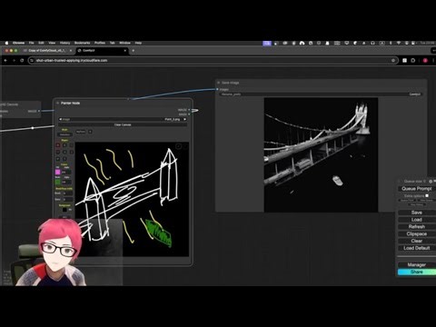 7 How to draw in ComfyUI and control your stable diffusion generation using Painter Nodes