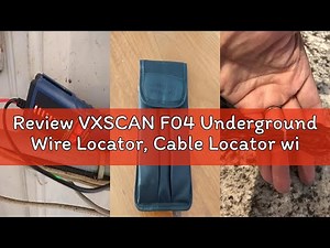 Review VXSCAN F04 Underground Wire Locator, Cable Locator with Earphone, Buried Wire Detector for Lo