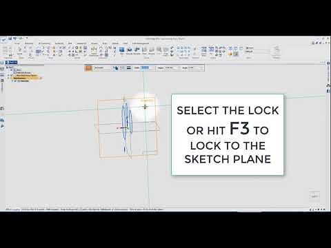 Locking Sketch Plane Tutorial for Siemens Solid Edge