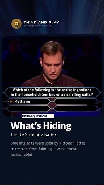 What’s Inside Smelling Salts? The Science That Wakes You Up Instantly! #quiz #millionaire #gameshow