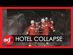 Dramatic Rescue Footage of Chinese Coronavirus Hotel Collapse
