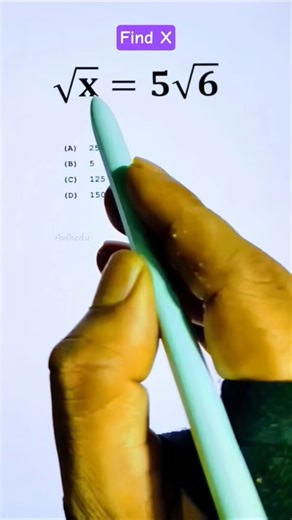 Square Root Math Question #maths