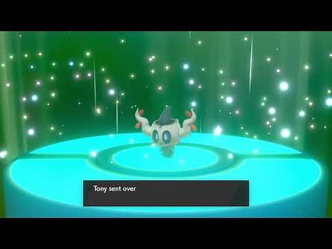 Pokemon Sword & Shield Shiny Phantump and Trevenant trade evolution
