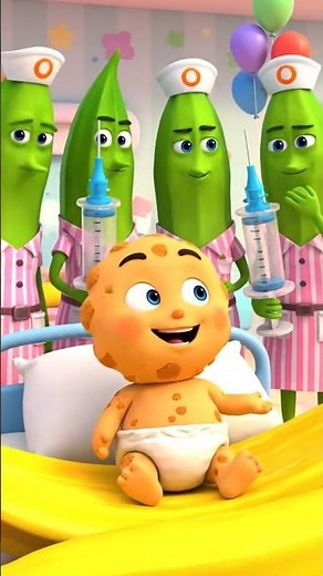 Biscuit Baby Funny Injection Talk 😂 | Cartoon Comedy Short 🤣#baby #shorts