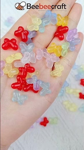 Things you can buy in our shop - Butterfly Transparent Acrylic Beads #shorts