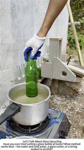 DIY Recycled Glass Cup – Upcycling a Bottle into Drinkware 🍾