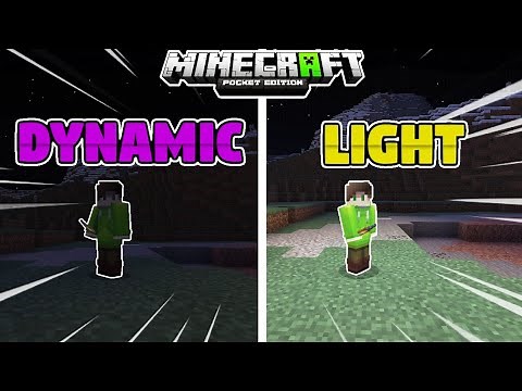 CARA PASANG DYNAMIC LIGHT DI MINECRAFT PE/BE | TUTORIAL