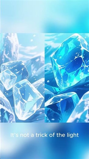 The True Color of Ice: Blue! ❄️💙 #shorts