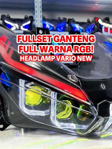 Fullset Ganteng Full Warna RGB Headlamp Motor — Pilihan Keren 2026